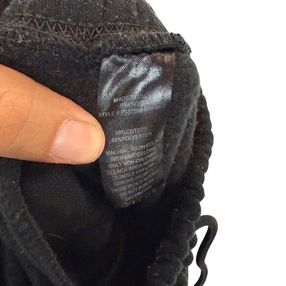 Public Supply Co NYC Jogger Pants Men Small Black Cotton Fleece Lined Drawstring - Picture 11 of 11